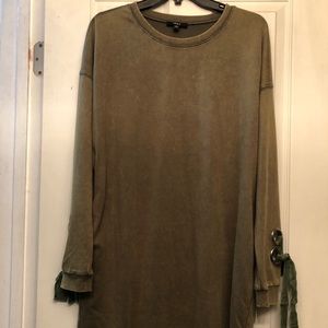 Rosie Daze Olive Long Sleeve Dress